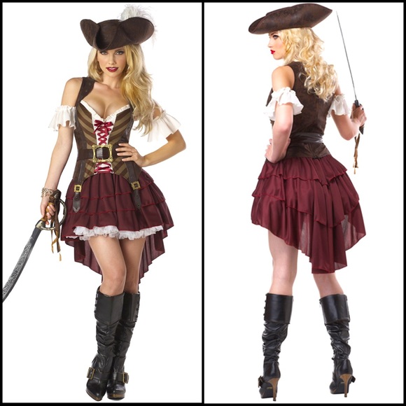Sexy Pirate Steampunk Costume Set - Picture 4 of 13